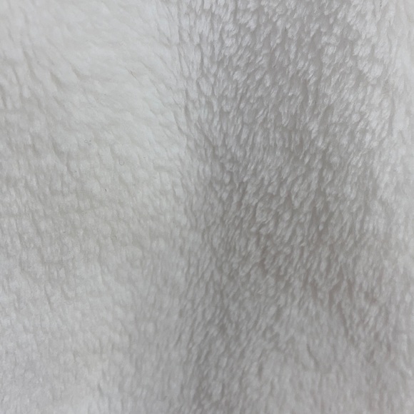 DKNY Ivory White Plush Logo Short Robe - Picture 6 of 6